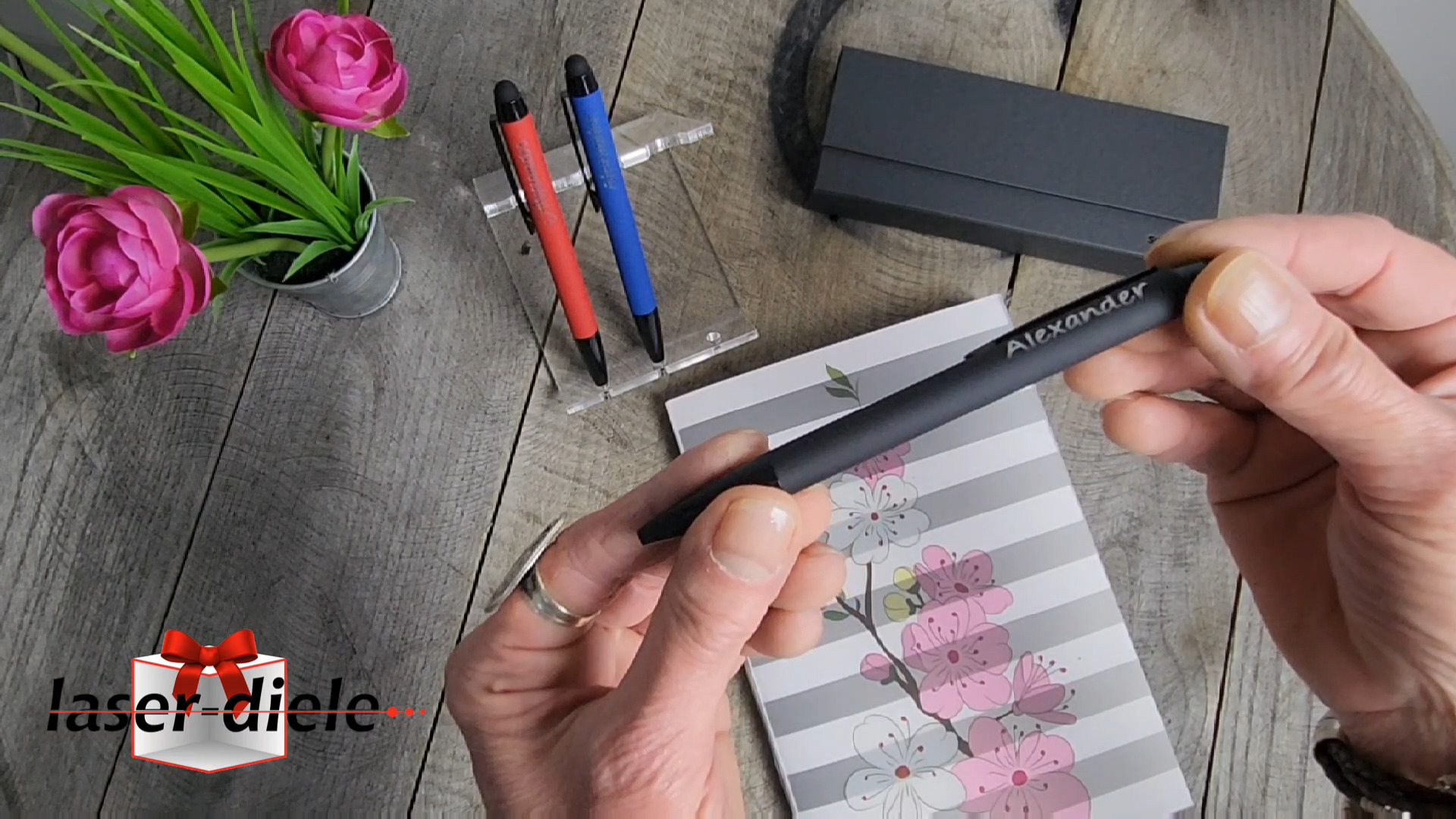 Metall-Kugelschreiber Soft Touch mit Touchpen