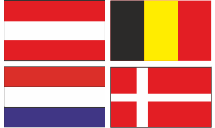 Versandkosten für Österreich, Belgien, Niederlande und Dänemark