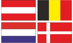 Versandkosten für Österreich, Belgien, Niederlande und Dänemark