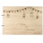 Preview: Gästebuch zur Hochzeit personalisiert mit Motiv "Girlande" Frontansicht Preview: Gästebuch zur Hochzeit personalisiert mit Motiv "Girlande" Frontansicht