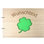 Preview: Gästebuch zur Hochzeit personalisiert mit Motiv "Kleeblatt" Frontansicht Preview: Gästebuch zur Hochzeit personalisiert mit Motiv "Kleeblatt" Frontansicht