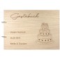 Preview: Gästebuch zur Hochzeit personalisiert mit Motiv "Torte" Frontansicht Preview: Gästebuch zur Hochzeit personalisiert mit Motiv "Torte" Frontansicht