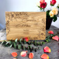 Preview: Hochzeitsgeschenke Gästebuch personalisiert Blumenrand 2