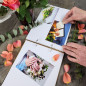 Preview: Hochzeitsgeschenke Gästebuch personalisiert Blumenrand 9