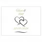 Preview: Hochzeitsgeschenke Gästebuch personalisiert Zwei Herzen 10