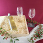 Preview: Hochzeitsgeschenk Weißweingläser mit Gravur und Geschenkbox "Love" 2