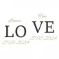 Preview: Hochzeitsgeschenk Weißweingläser mit Gravur und Geschenkbox "Love" 9