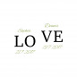 Mobile Preview: Sektgläser mit personalisierter Gravur als Geschenk zur Hochzeit Love 7