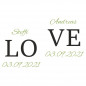 Preview: Sektgläser mit personalisierter Gravur als Geschenk zur Hochzeit mit roten Herzen Love 6
