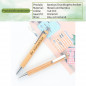 Preview: Kugelschreiber aus Bambusholz mit personalisierter Gravur als Geschenk 3
