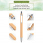 Preview: Kugelschreiber aus Bambusholz mit personalisierter Gravur als Geschenk 4