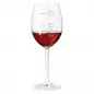 Mobile Preview: Rotweinglas mit Gravur Stimmungsglas als Geschenk Smiley