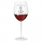 Mobile Preview: Rotweinglas mit personalisierter Gravur als Geschenk Küstenkind