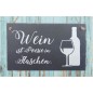 Preview: Schiefertafel mit Druck als Geschenk Wein ist Poesie in Flaschen Titelbild