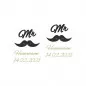 Preview: Sektgläser mit personalisierter Gravur als Geschenk zur Hochzeit Mr und Mr Motiv im Detail