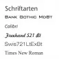 Mobile Preview: Tuerklingel aus Edelstahl mit personalisierter Gravur 80 x 80 cm Schriftarten