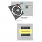 Mobile Preview: Tuerklingel aus Edelstahl mit personalisierter Gravur Rund 2 Anleitung Silikon