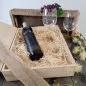 Preview: Weihnachtsgeschenk Rotweingläser mit Gravur und Geschenkbox "Schlitten" 2
