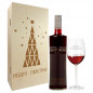 Mobile Preview: Weihnachtsgeschenk Rotweingläser mit Gravur und Geschenkbox 2er "Tannenbaum" 1