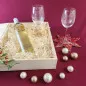 Preview: Weihnachtsgeschenk Weißweingläser mit Gravur und Geschenkbox "Weihnachten" 2