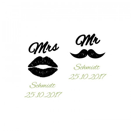 Sektgläser mit personalisierter Gravur als Geschenk zur Hochzeit Mr und Mrs 7