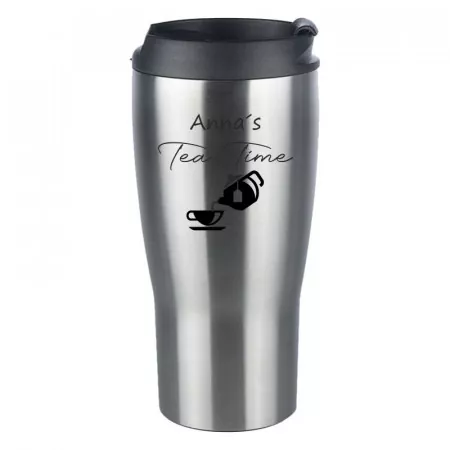 Personalisierter Thermobecher mit Gravur "Tea Time" Titelbild