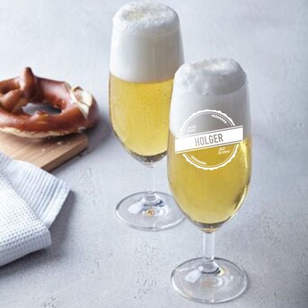 Bierglas mit personalisierter Gravur als Geschenk Tasty 3