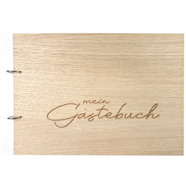 Gästebuch zur Hochzeit personalisiert mit Motiv "Mein Gästebuch" Frontansicht Gästebuch zur Hochzeit personalisiert mit Motiv "Mein Gästebuch" Frontansicht