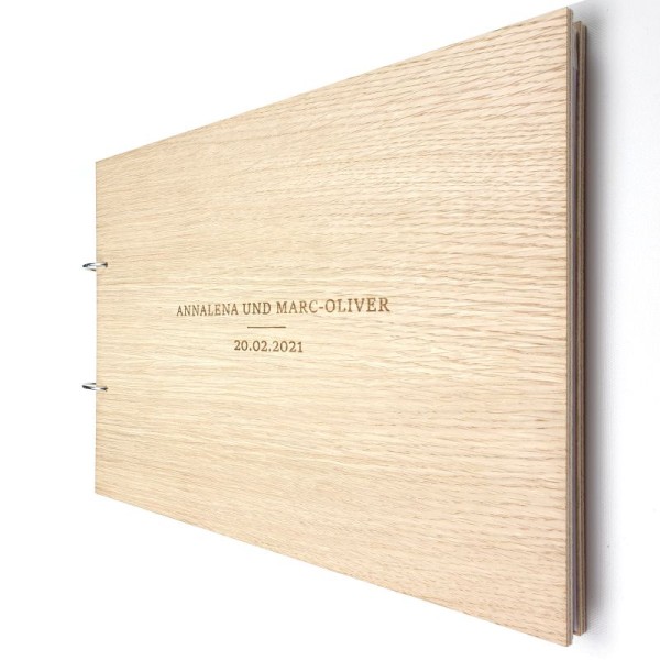 Gästebuch zur Hochzeit personalisiert mit Motiv "Schlicht" Titelbild Gästebuch zur Hochzeit personalisiert mit Motiv "Schlicht" Titelbild