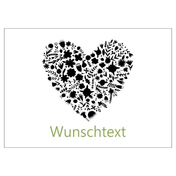 Gästebuch zur Hochzeit personalisiert mit Motiv "Herz" Wunschdaten Gästebuch zur Hochzeit personalisiert mit Motiv "Herz" Wunschdaten
