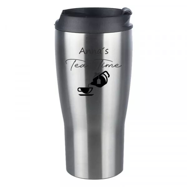 Personalisierter Thermobecher mit Gravur "Tea Time" Titelbild