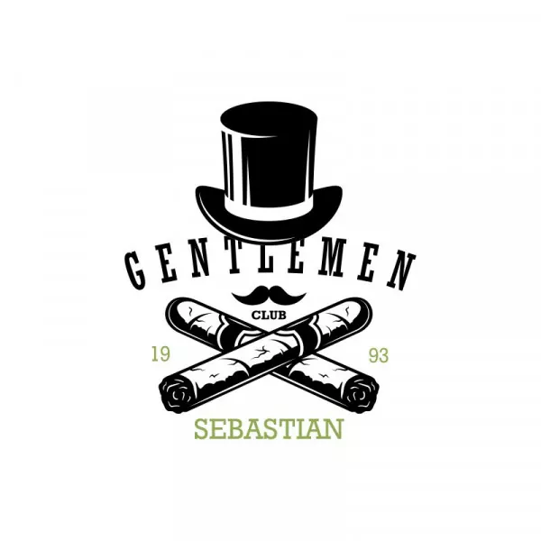 Whiskyglas mit personalisierter Gravur als Geschenk Gentlemen 1 Motiv im Detail