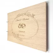 Gästebuch zur Hochzeit personalisiert mit Motiv "Ornament 1" Titelbild