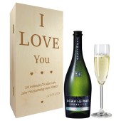Geburtstagsgeschenk Sektgläser mit Gravur und Geschenkbox 